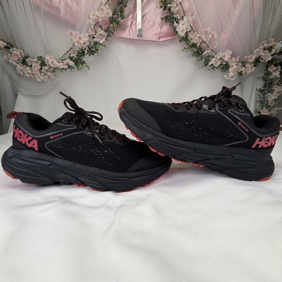 Hoka One One Shoes - Hoka Challenger ATR 6 GTX Womens Trainers Black Gore-Tex Trail Running Shoe | 9B